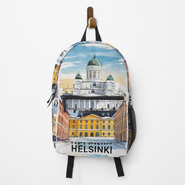 Item preview, Helsinki Vintage Travel Poster designed and sold by TravelerRat.