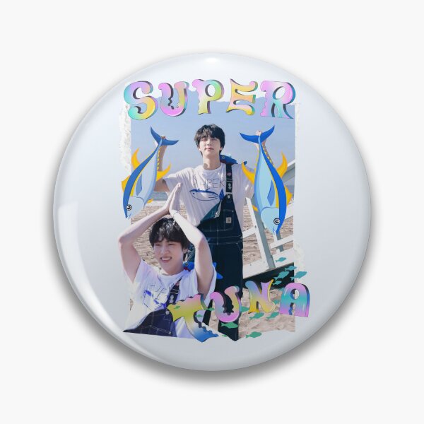 Item preview, Super Tuna Collage: Fun BTS Jin Tribute designed and sold by AJUNICE STUDIO.