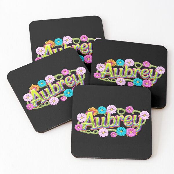 Item preview, Aubrey Name in Flower Style designed and sold by Promoc.