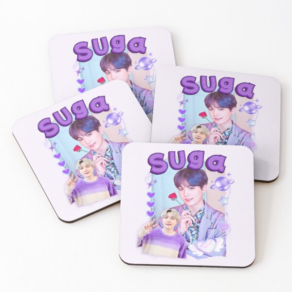 Item preview, SUGA BTS Collage: Bold Black and White Art designed and sold by AJUNICE STUDIO.