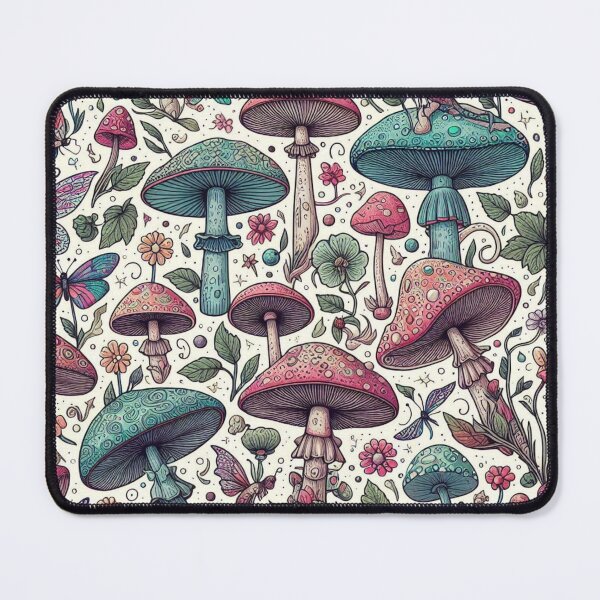 Item preview, Mushrooms in Color with Fairies designed and sold by TheMysticCats.