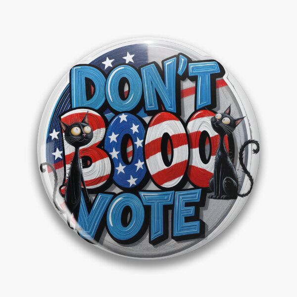 Item preview, Don't Boo Vote! Black Cat Graffiti Sticker - Vote Halloween Cat Election Activism  designed and sold by Art-by-Mist.