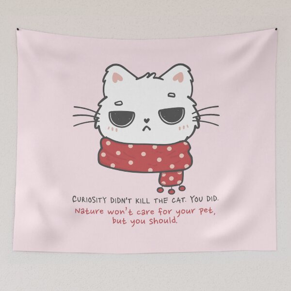 Item preview, Outdoor Cat #catindoor #catcare #catsafety #catoutdoors #outdoorcat designed and sold by Anna Halasek.