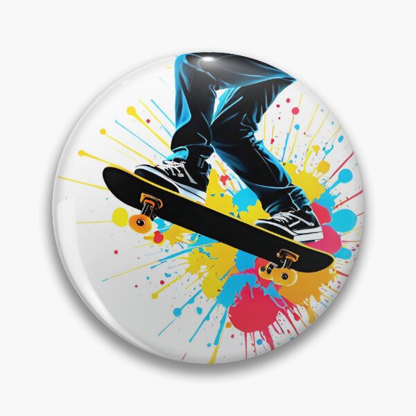 Item preview, Skateboard jump skateboarding skater silhouette electric kid teen gift kick flip  designed and sold by cheekylorns.