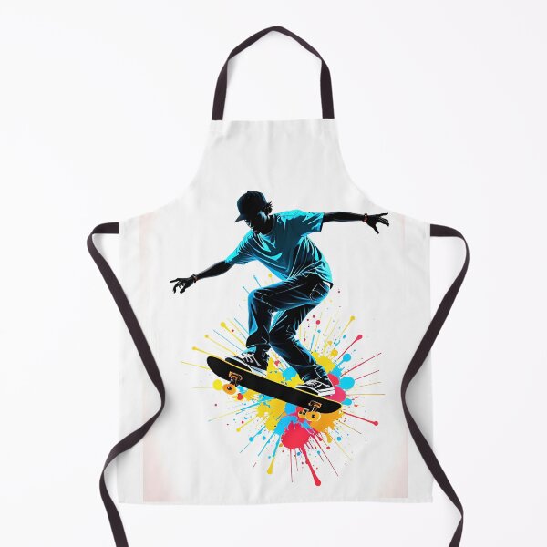 Item preview, Skateboard jump skateboarding skater silhouette electric kid teen gift kick flip designed and sold by cheekylorns.
