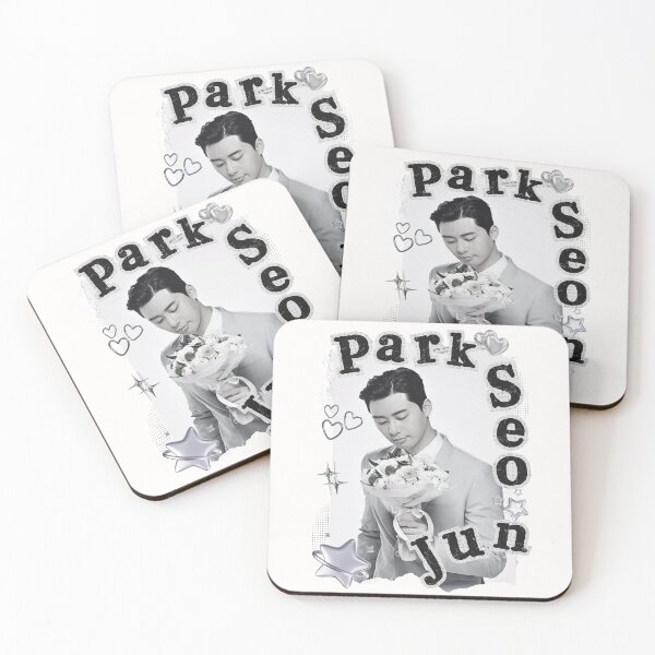 Item preview, Park Seo-joon Collage: Elegant Black and White Art designed and sold by AJUNICE STUDIO.