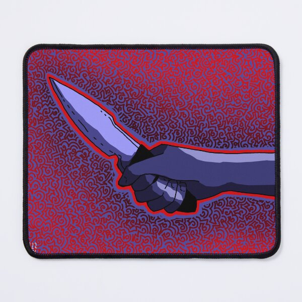 Item preview, Knife in hand with scribbles designed and sold by penthesilea0016.