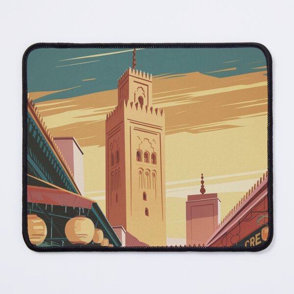 Item preview, Marrakech Vintage Travel Poster designed and sold by TravelerRat.