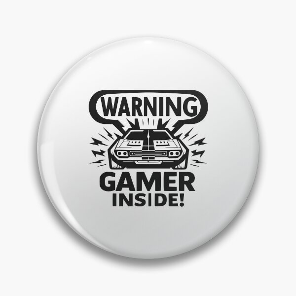 Item preview, Warning Gamer Inside designed and sold by Frank Ring.
