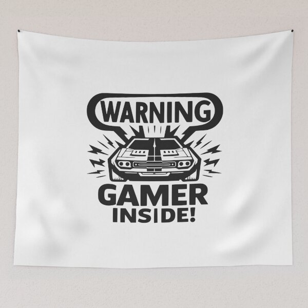 Item preview, Warning Gamer Inside designed and sold by Frank Ring.