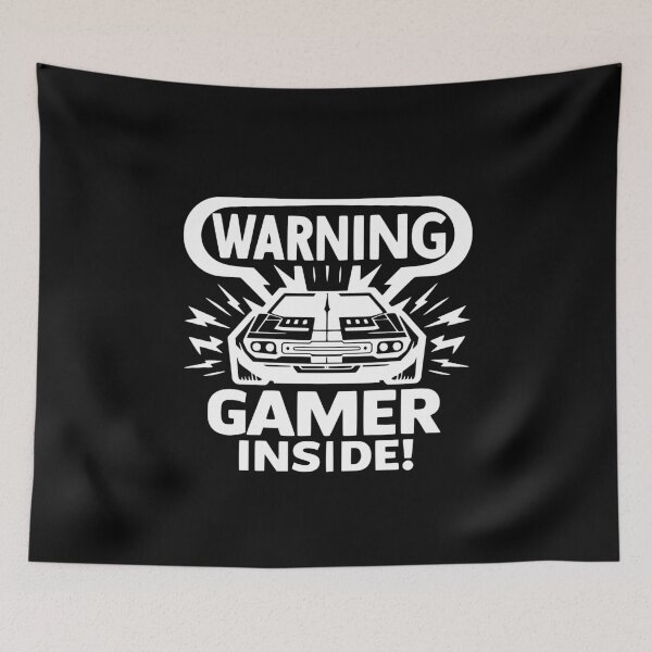 Item preview, Warning Gamer Inside designed and sold by Frank Ring.