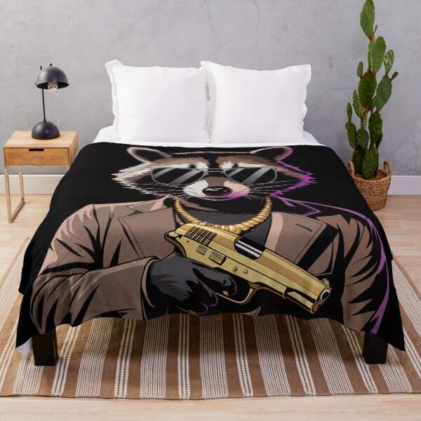 Item preview, gangster raccoon designed and sold by JMMR.