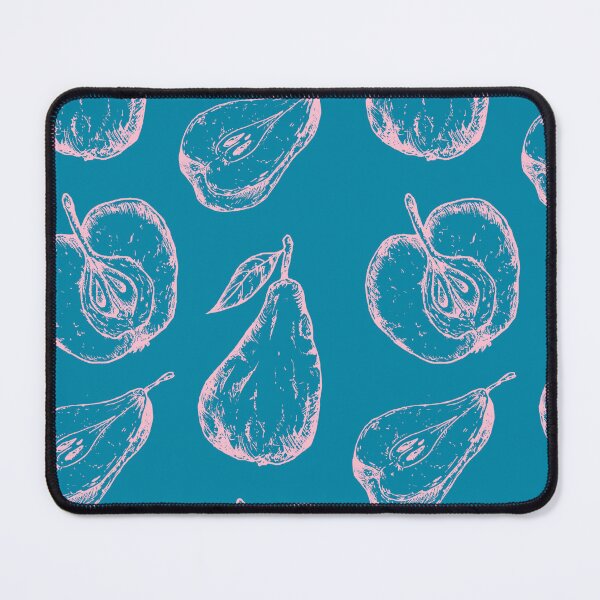 Item preview, Vintage Fruit Outline Pattern - Blue and Pink designed and sold by bowsbotanicals.