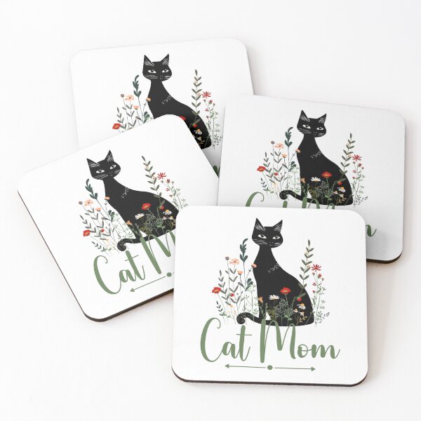 Item preview, Cat Mom – Elegant Black Cat | National Black Cat Day designed and sold by THE MARGOG.
