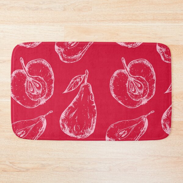 Item preview, Vintage Pear and Apple Pattern designed and sold by bowsbotanicals.