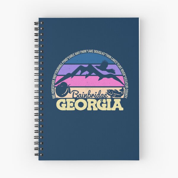 Item preview, Bainbridge Georgia Sunset Retro Vintage Local Pride Logo designed and sold by CRHPOD20.