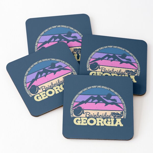 Item preview, Bainbridge Georgia Sunset Retro Vintage Local Pride Logo designed and sold by CRHPOD20.