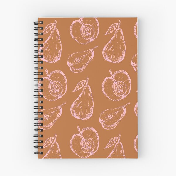 Item preview, Vintage Fruit Outline - Brown and Pink designed and sold by bowsbotanicals.