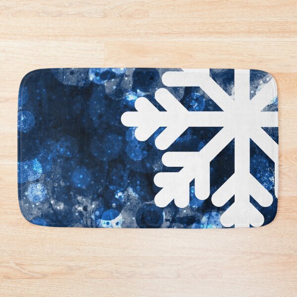 Item preview, Bokeh Snowy Large Snowflake in Christmas Blue designed and sold by Darcy777.