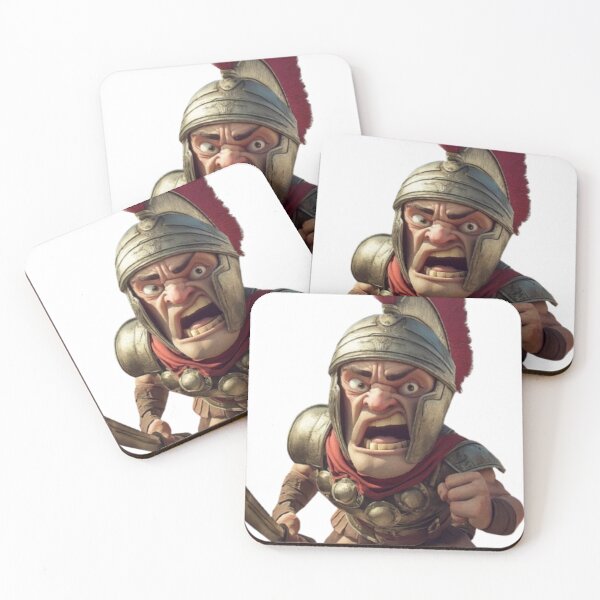 Item preview, Exaggerated Gladiator Training Soldiers - Humorous Caricature designed and sold by DrRoza.