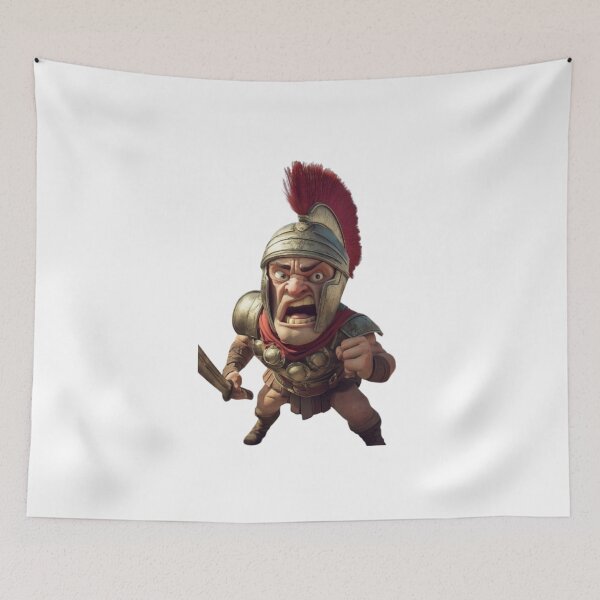 Item preview, Exaggerated Gladiator Training Soldiers - Humorous Caricature designed and sold by DrRoza.
