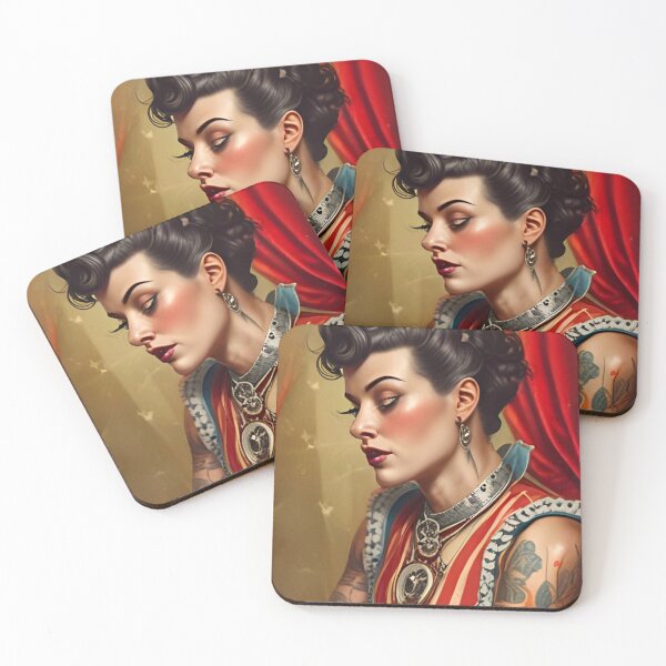 Item preview, Circus Sideshow Pinup  designed and sold by MatrixTattoo.
