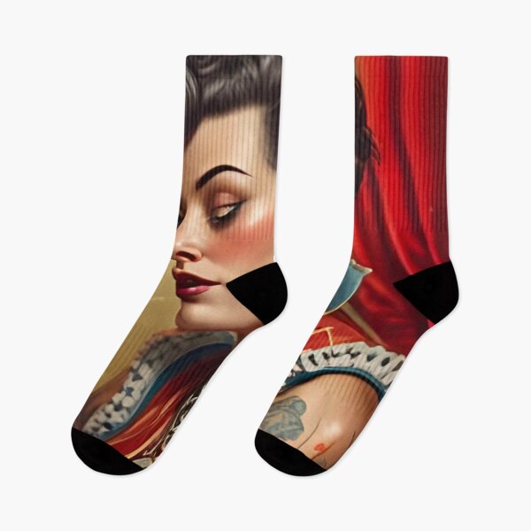 Item preview, Circus Sideshow Pinup  designed and sold by MatrixTattoo.
