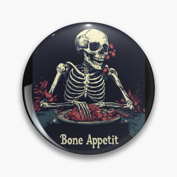 Item preview, Bone Appetit Halloween Skeleton designed and sold by StylishShirtsMk.