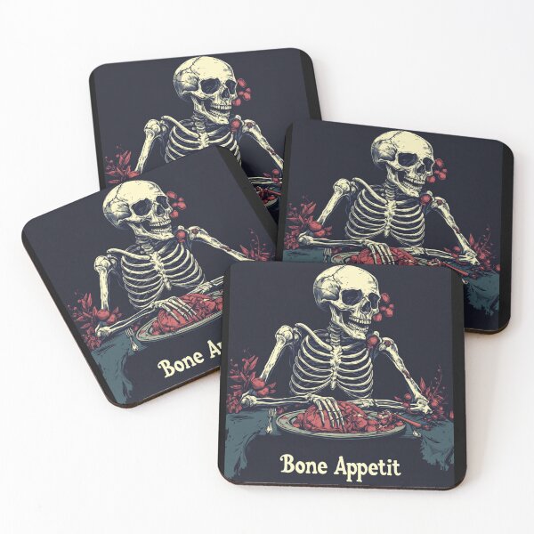 Item preview, Bone Appetit Halloween Skeleton designed and sold by StylishShirtsMk.