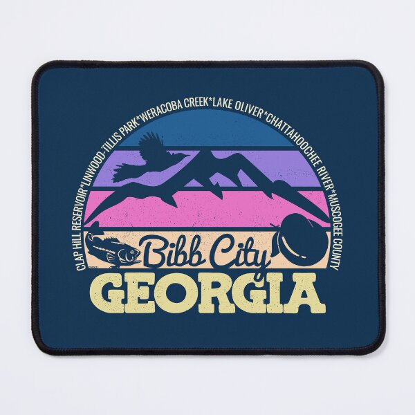 Item preview, Bibb City Georgia Sunset Retro Vintage Local Pride Logo designed and sold by CRHPOD20.
