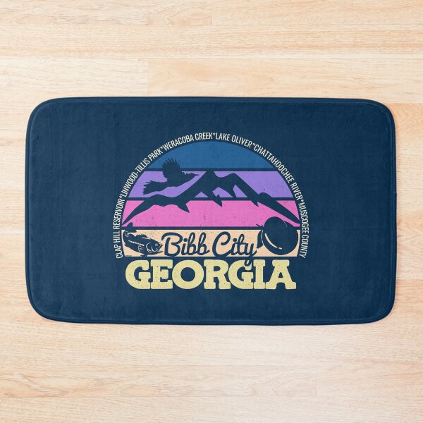 Item preview, Bibb City Georgia Sunset Retro Vintage Local Pride Logo designed and sold by CRHPOD20.