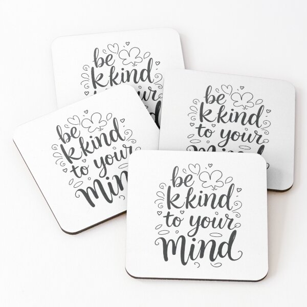Item preview, Be Kind to Your Mind – Inspirational Hand-Lettering Design designed and sold by hjian8219.