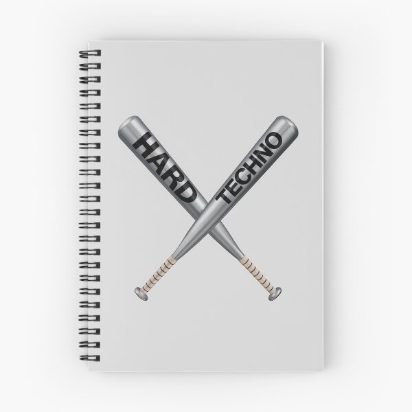 Item preview, "Hard Techno" Crossed Baseball Bats  – Techno Music Design designed and sold by paulo silveira.