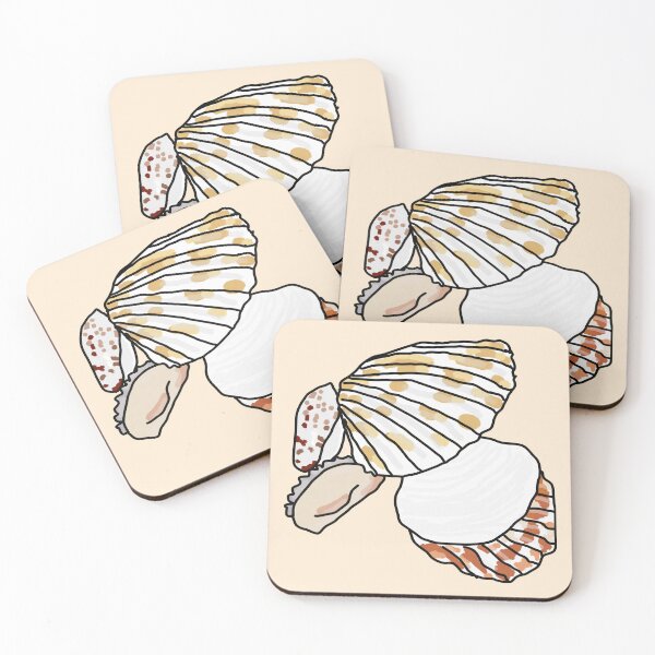 Item preview, Seashells on the beach designed and sold by Kaewtaming.