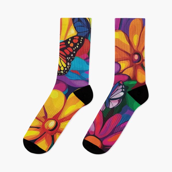 Item preview, A design featuring a profusion of blooming flowers and fluttering butterflies.  designed and sold by HEMRO.