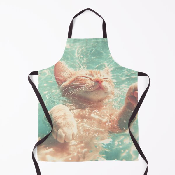 Item preview, Blissful Kitten Floating in Water designed and sold by Canary-Vice.