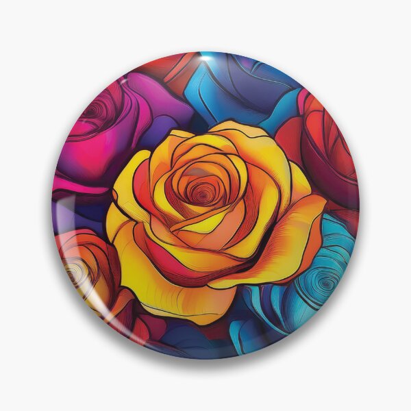 Item preview, A bouquet of roses in a dazzling array of colors design. designed and sold by HEMRO.