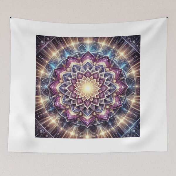 Item preview, Crown Chakra Activation Mandala - Unlock Divine Connection and Spiritual Enlightenment designed and sold by Te-Ane.
