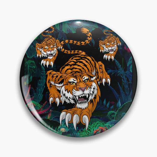 Item preview, TIGER GRAPHIC TRI-TIGER DESIGN  designed and sold by OnlineTshirtMan.