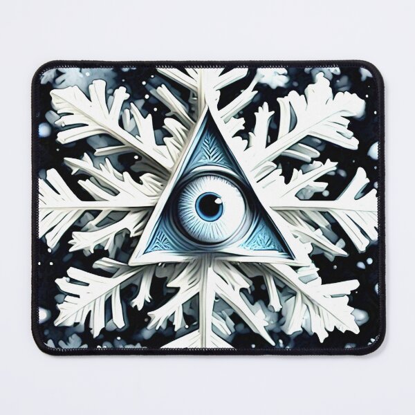 Item preview, eye and triangle snowflake 2024 tileartwork designed and sold by tileartwork.