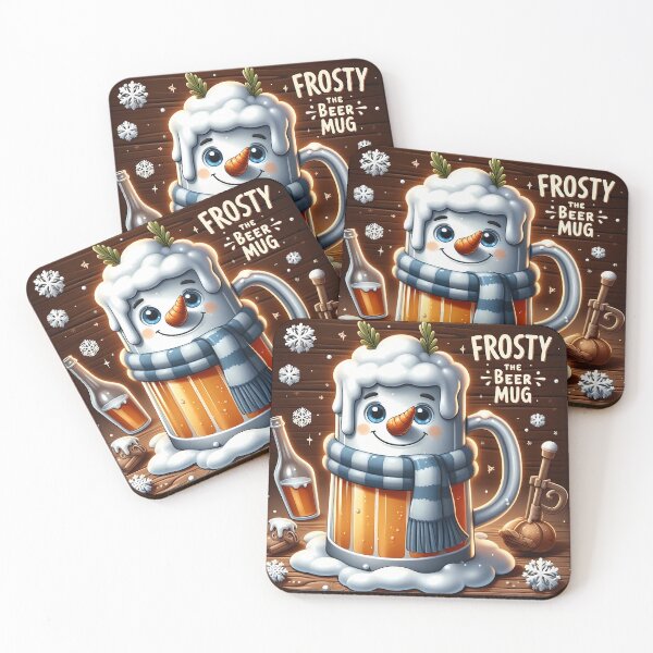 Item preview, Frosty The Beer Mug Christmas Cheer designed and sold by HolidayT-Shirts.
