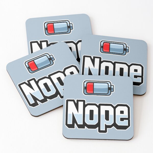 Item preview, Low Social Battery designed and sold by elgatonocturno.