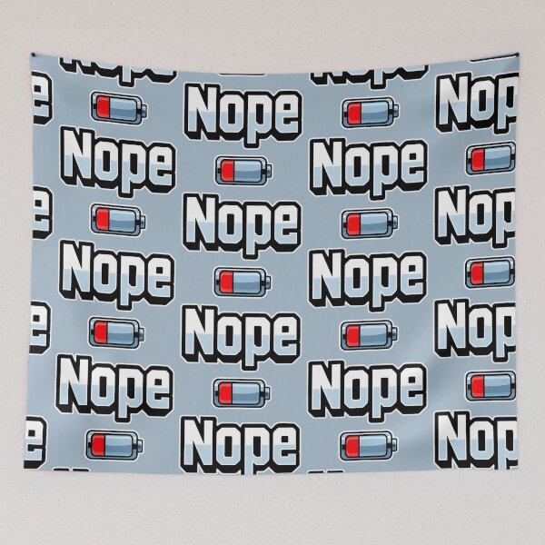 Item preview, Low Social Battery designed and sold by elgatonocturno.