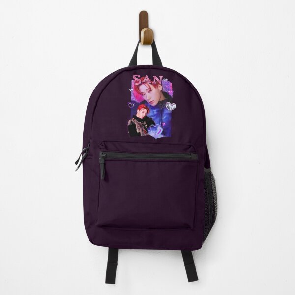 Item preview, ATEEZ San Collage: Striking PURPLE Portrait designed and sold by AJUNICE STUDIO.