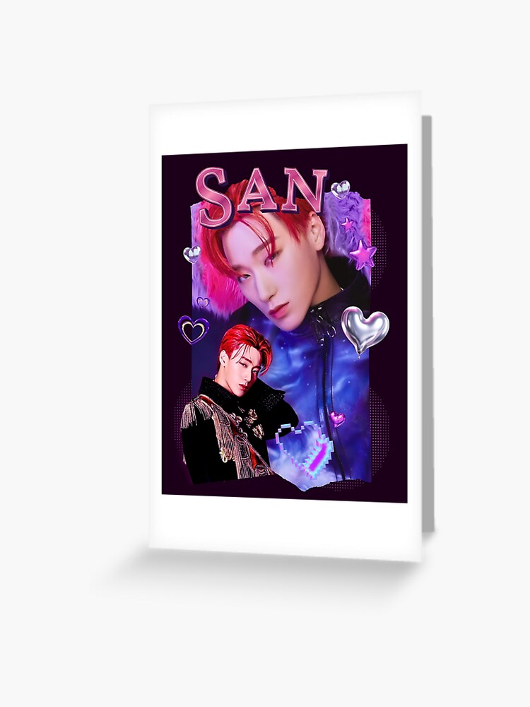 ATEEZ San Collage: Striking PURPLE Portrait