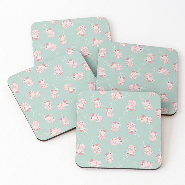 Item preview, Prawns in Christmas Hats - Mint designed and sold by lurepeating.