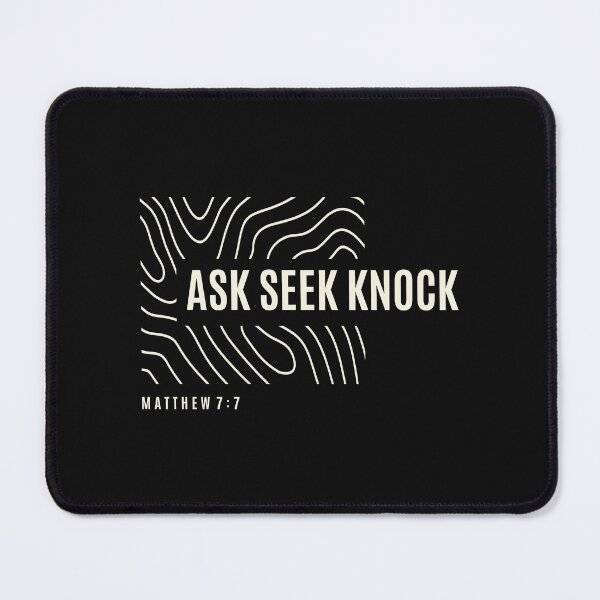 Item preview, Ask Seek Knock - Matthew 7:7 | Christian Quote designed and sold by cidolopez.