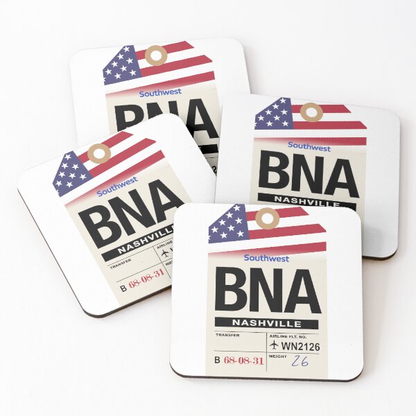 Item preview, Nashville (BNA) Tennessee Airline Luggage Tag designed and sold by travelwitheric.
