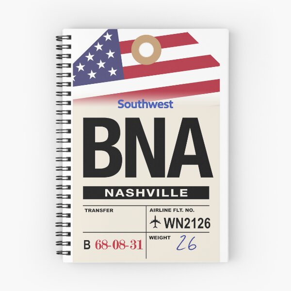 Item preview, Nashville (BNA) Tennessee Airline Luggage Tag designed and sold by travelwitheric.