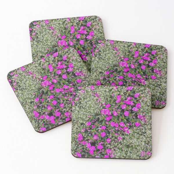 Item preview, Violet Color Aubrieta and White Graceful Spurge Flowers designed and sold by Gaboro.